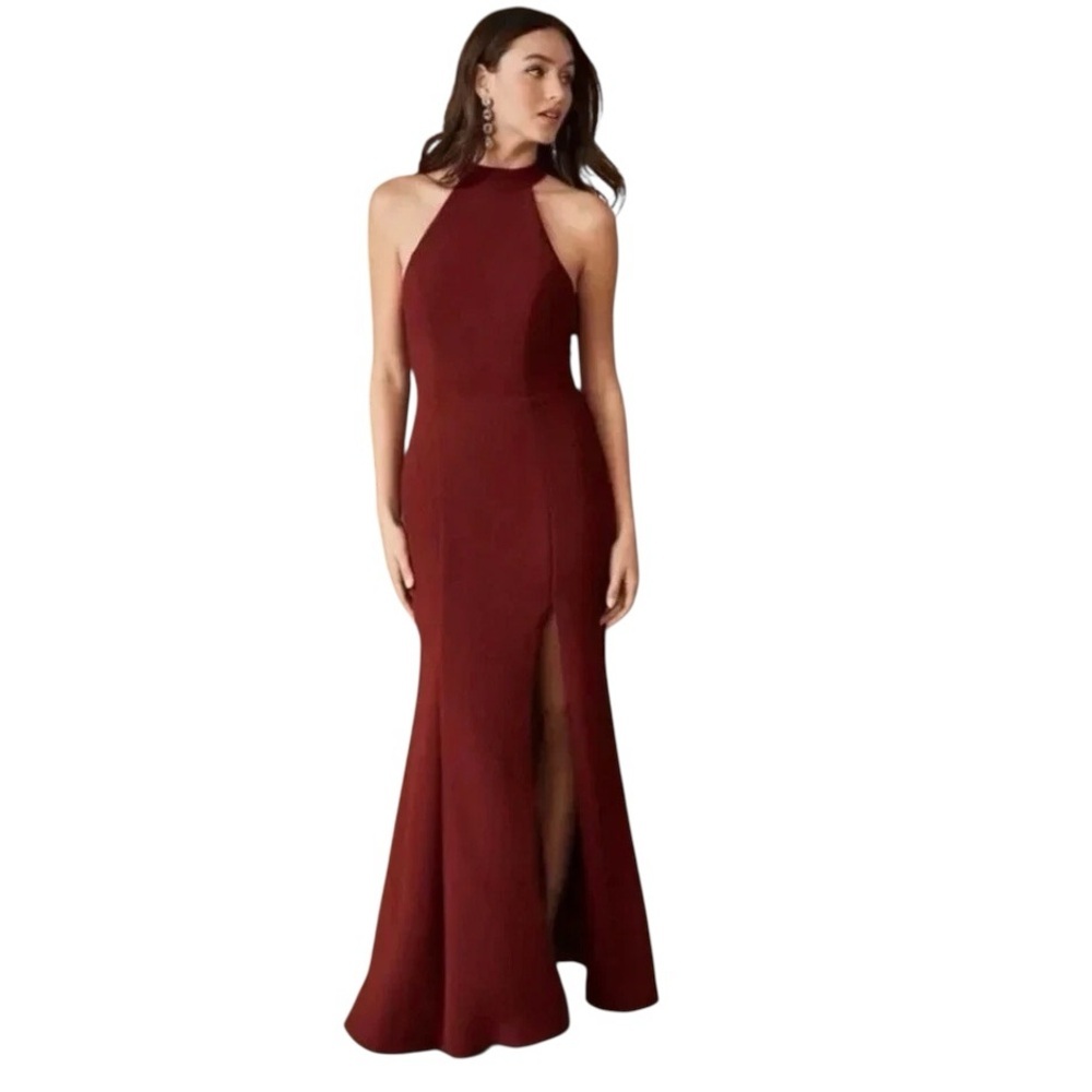 BHLDN Montreal Maxi Dress 4 Burgundy